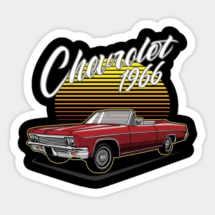 Chevrolet Impala 1966 Classic Car T-Shirt Sticker